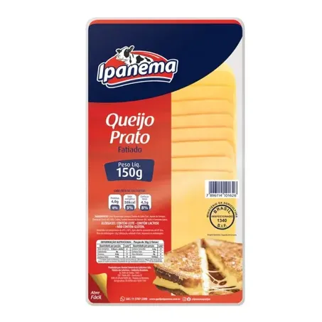 Queijo Prato Ipanema 150g Fatiado