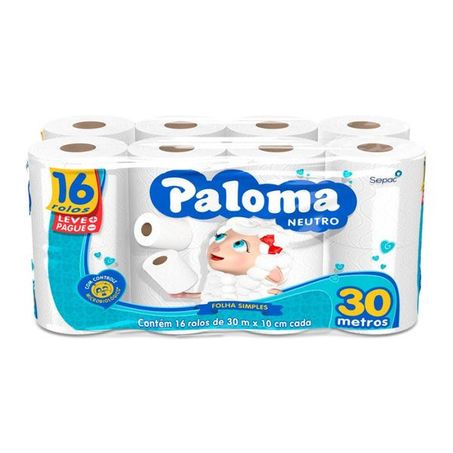 Papel hig paloma neutro com 16