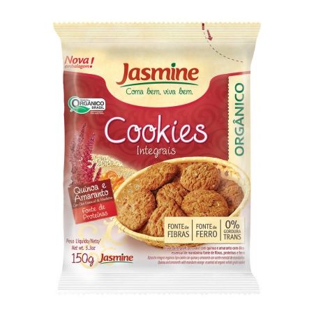 Cookies jasmine 150g integral orgânico quin/amar