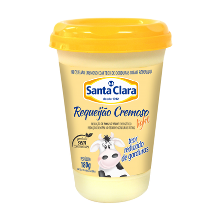 REQUEIJÃO SANTA CLARA LIGHT 180G