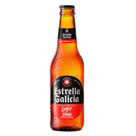 Cerveja Puro Malte Estrella Galicia Lager Long Neck 355ml