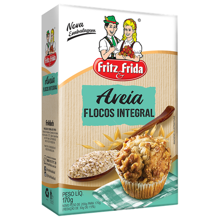 AVEIA EM FLOCOS INTEGRAL FRITZ&FRIDA 170G 360-1