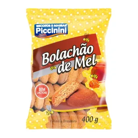 BISCOITO PICCININI BOLACHAO MEL 400GR
