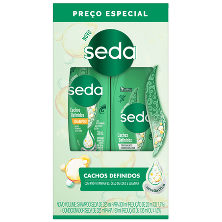 KIT SEDA CACHOS DEFINIDOS SH300+COND190ML