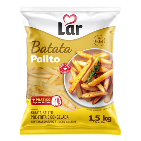 BATATA LAR PALITO CONGELA PRE FRIT 1,5KG