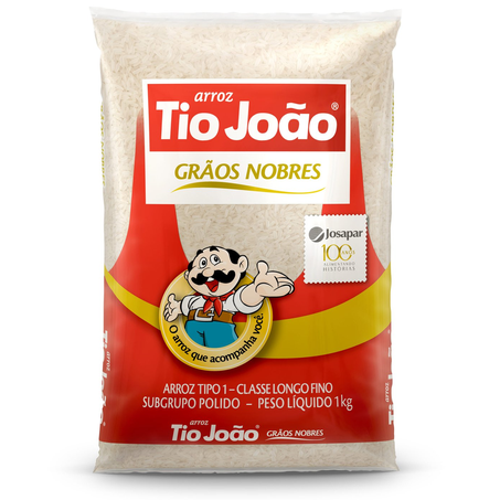 ARROZ TIO JOÃO BRANCO TP1 1KG