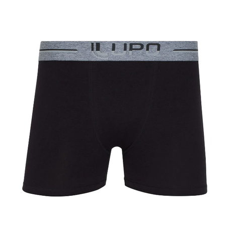 CUECA LUPO ADULTO BOXER PRETO P REF. 00784-016