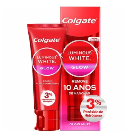 Creme dental colgate luminous white glow