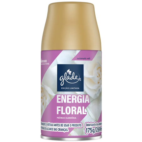 Purificador ambiente glade automatico refil 269ml energia floral