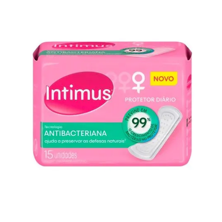 PROTETOR DIARIO INTIMUS ANTIBAC PC 15 UN