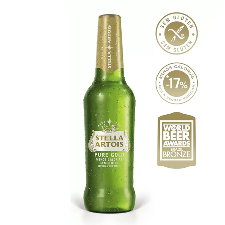 CERVEJA STELLA ARTOIS PURE GOLD LN 330ML