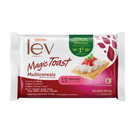 Torrada multicereais integral marilan lev magic toast