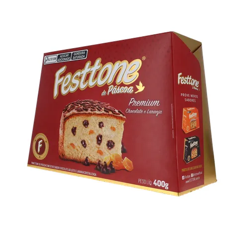 Panettone de Páscoa Festtone Chocolate e Laranja Cristalizada 400G 360-22