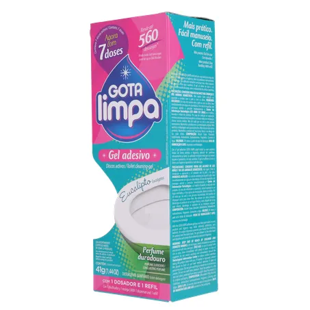 Desodorizador Gota Limpa gel adesivo eucalipto 41g 360-4