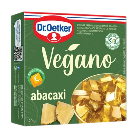 Gelatina Em Pó Dr Oetker Vegano Abacaxi 20g