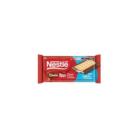 BARRA DE CHOCOLATE NESTLE CHOCO TRIO COOKIES E CREAM 90G