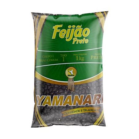 Feijão Preto Tipo 1 Yamanari Pacote 1KG