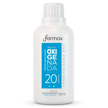 Água oxigenada farmax cremosa 20v 90ml