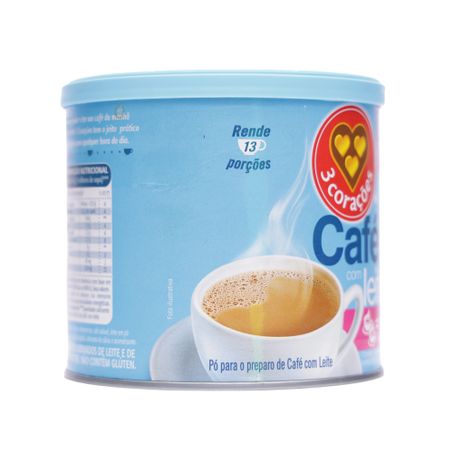 Café 3 corações com leite zero açúcar 265g 360-51