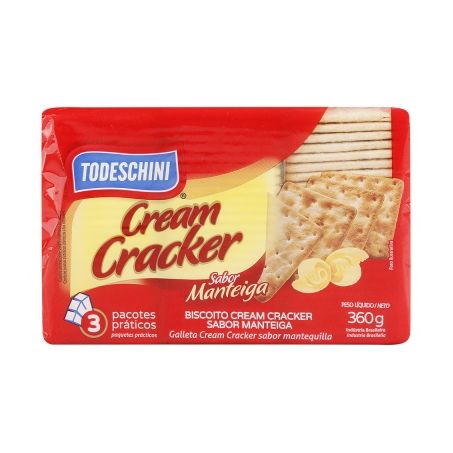Biscoito Todeschini Cream Cracker Manteiga 360g