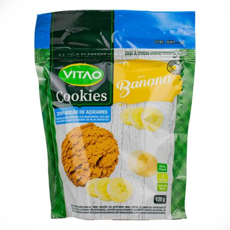 COOKIES ZERO AÇÚCAR SABOR BANANA 120G