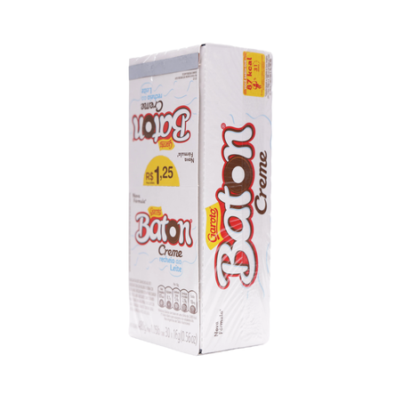 Choc baton garoto creme rech leite 30un 360-9