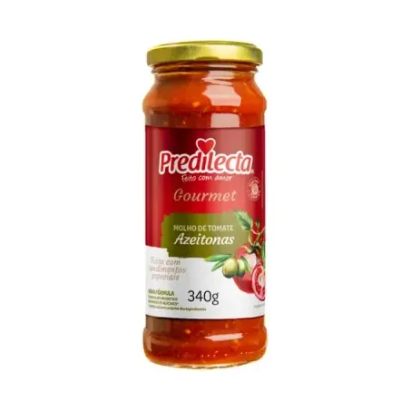 MOLHO PREDILECTA GOURMET 340G AZEITONAS