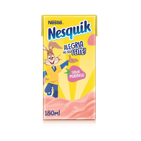 BEBIDA LACTEA MORANGO NESQUIK 180ML 