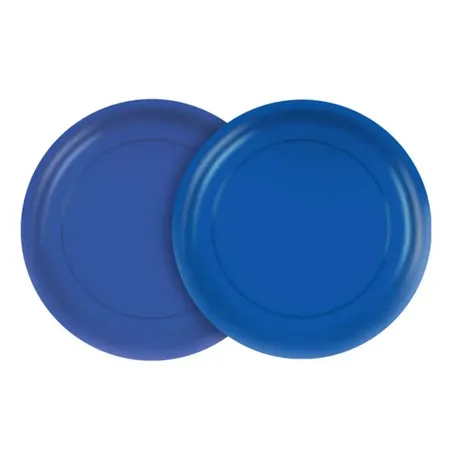 Prato azul regina 18cm descartavel