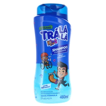 Shampoo Tralala Kids 2 em 1 Frasco 480Ml 360-35