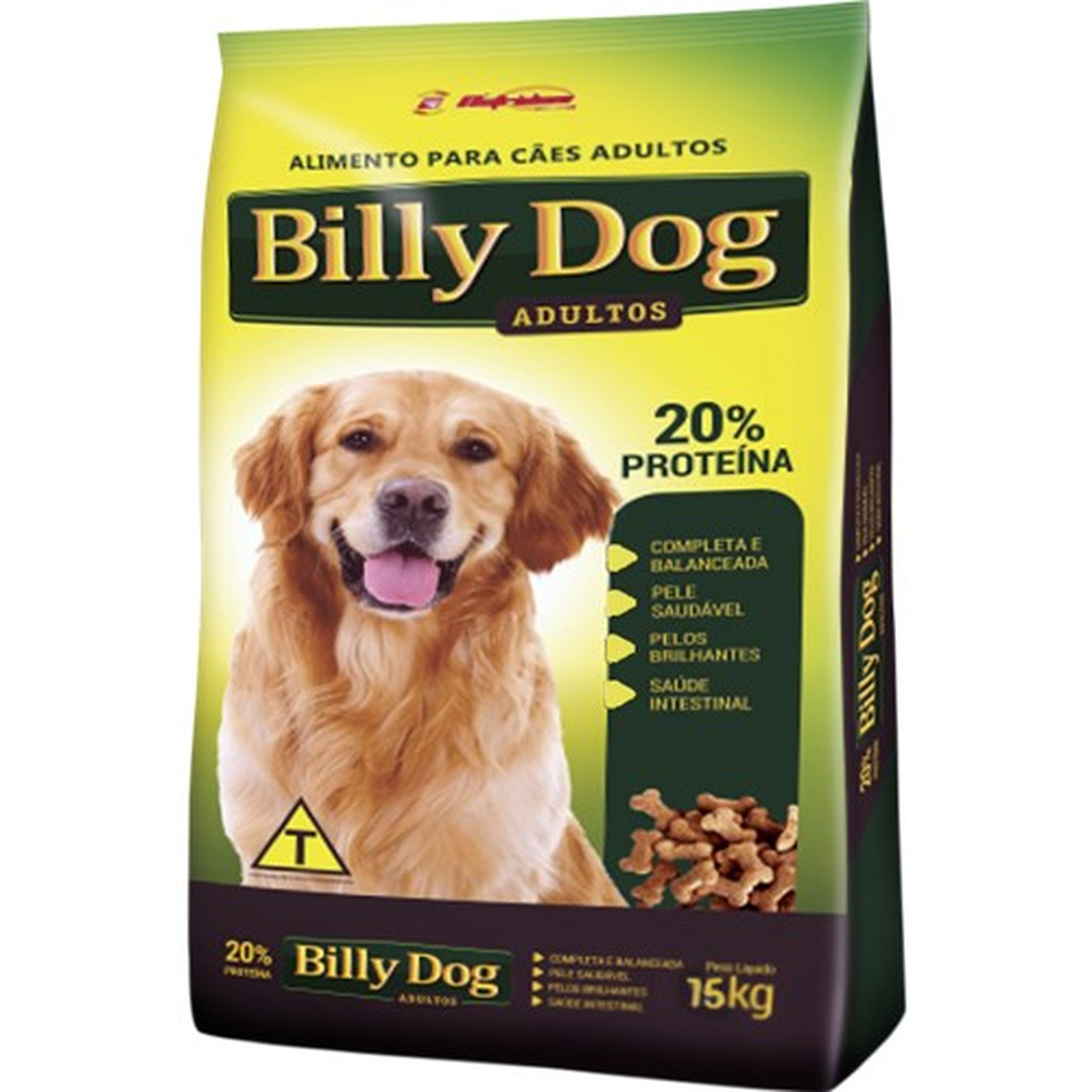 Racao p Caes Billy Dog Adulto 15kg | Colatusso Supermercado