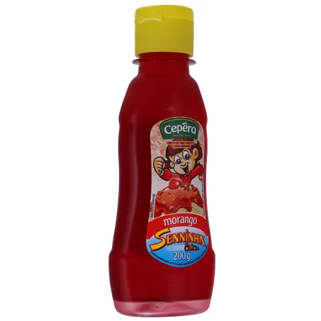 Cobertura para Sorvete Cepêra Morango Squeeze 200gr 360-34