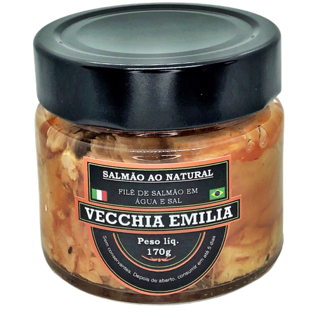 Vecchia Emilia Filé De Salmão Ao Natural 170G Em Conserva