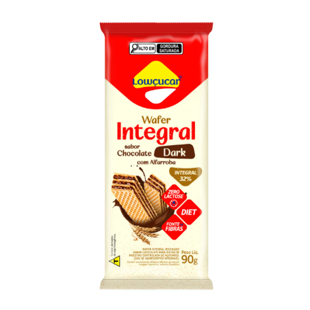 WAFER LOWCUCAR DIET 90G INTEGRAL CHOCOLATE DARK