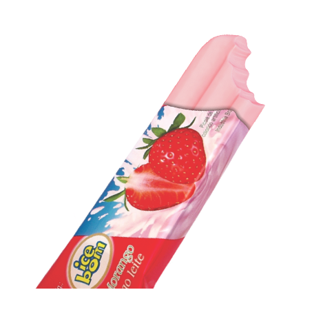 PICOLÉ SABOR MORANGO AO LEITE ICE BOM
