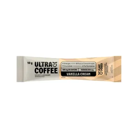 Suplemento Alimentar Ultracoffee Plant Power Vanilla Cream 10g