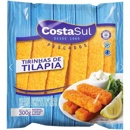Tirinhas costa sul tilapia 300gr