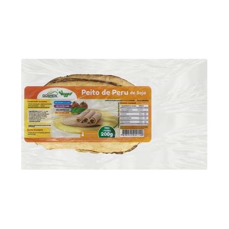 Peito de peru de soja goshen 200g fatiado