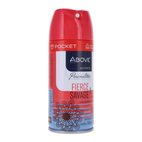 Desodorante above fierce & savage feminimo aerossol 100ml 360-33