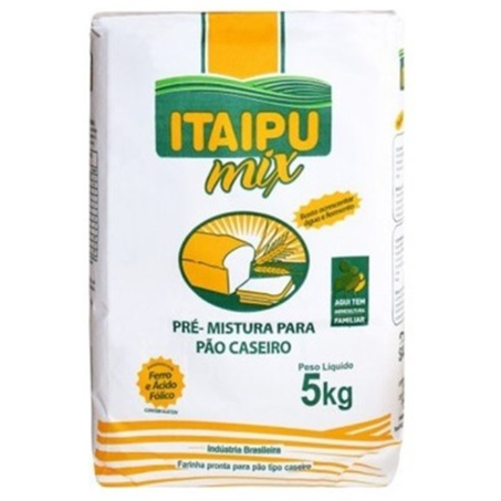 Farinha trigo itaipu 5kg pre mistura pao caseiro