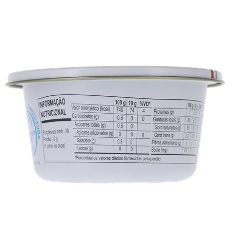 Manteiga Extra Gran Mestri com Sal Zero Lactose Pote 200gr 360-17
