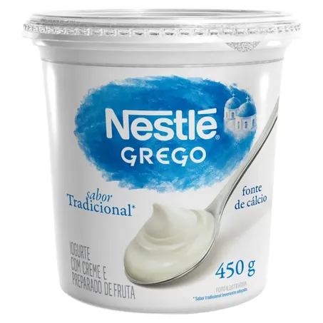 Iogurte Grego Tradicional Nestlé Pote 450g