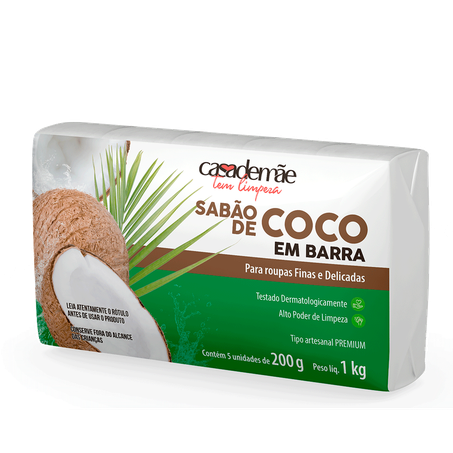 Sabão de coco casa de mãe c/5 1kg