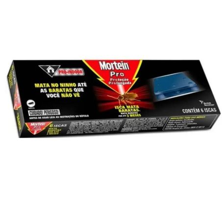 Inseticida Mortein Pro Iscas Mata Baratas Caixa 6un
