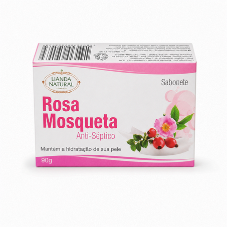 SABONETE DE ROSA MOSQUETA ANTI-SÉPTICO 90G