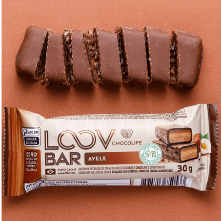 BARRA CHOCOLATE LOOV AVELA CROCANTE CHOCOLIFE 30G 360-1