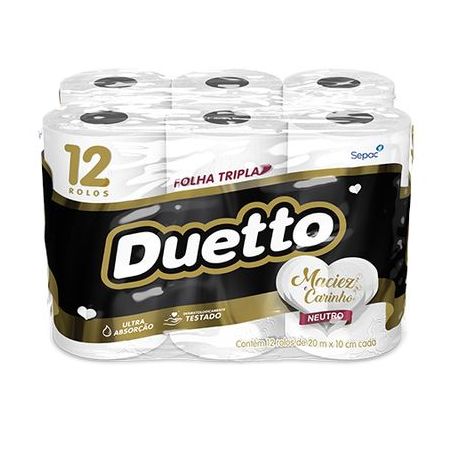 Papel Higienico Duetto F.Tripla C/12 02.0542