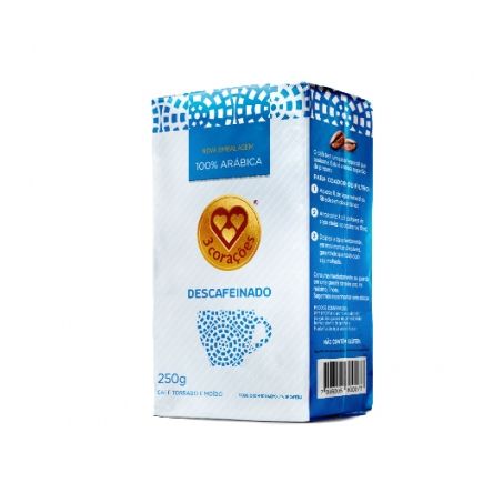 Cafe 3 coracoes descaf.tor.moido 250g