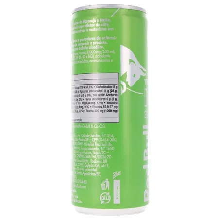 BEBIDA ENERGÉTICA RED BULL MARACUJÁ/MELÃO 250ML 360-24