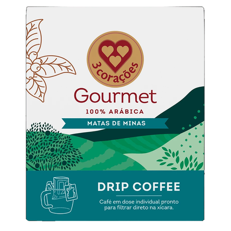 Café Gourmet Drip Coffee Minas 3 Corações 100g